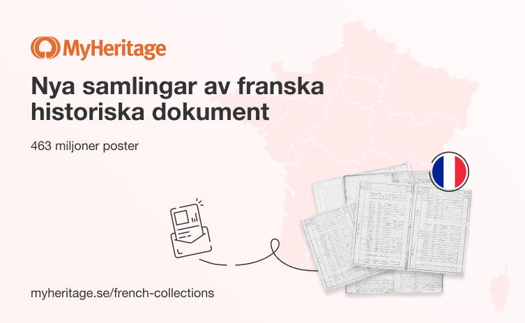 MyHeritage publicerar en enorm samling med 463 miljoner historiska poster från Frankrike