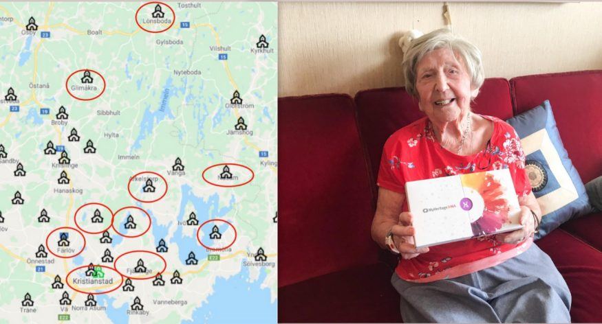 Dagny Carlsson 107, världens äldsta bloggare, upptäcker sin släkts historia genom MyHeritage