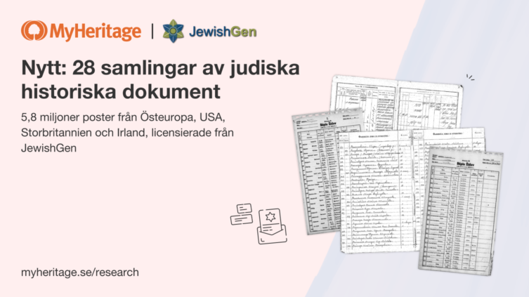 MyHeritage lägger till 28 samlingar av judiska historiska dokument