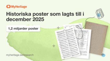 MyHeritage lägger till 1,2 miljarder poster i December 2025