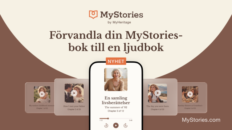 Nyhet: Förvandla din MyStories-bok till en ljudbok