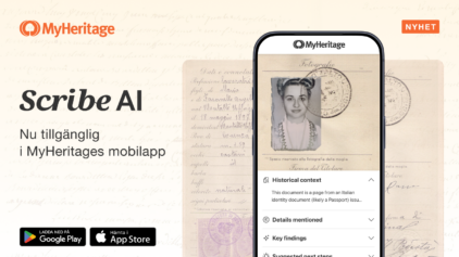 Scribe AI är nu tillgänglig i MyHeritages mobilapp