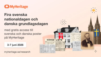 Fira svenska nationaldagen och danska grundlagsdagen med historiska poster gratis