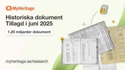 MyHeritage lägger till 1,25 miljarder historiska dokument i juni 2025