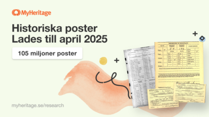MyHeritage lägger till 105 miljoner historiska poster i april 2025