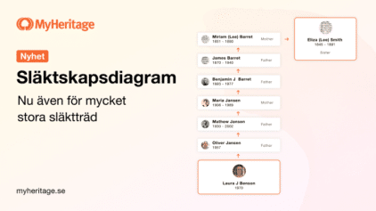Nyhet: Släktskapsdiagrammet stöder nu mycket stora släktträd