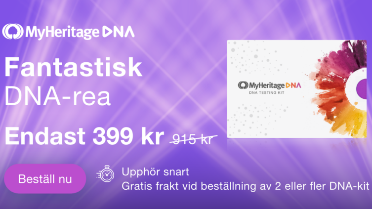 Fantastisk rea på MyHeritage DNA!