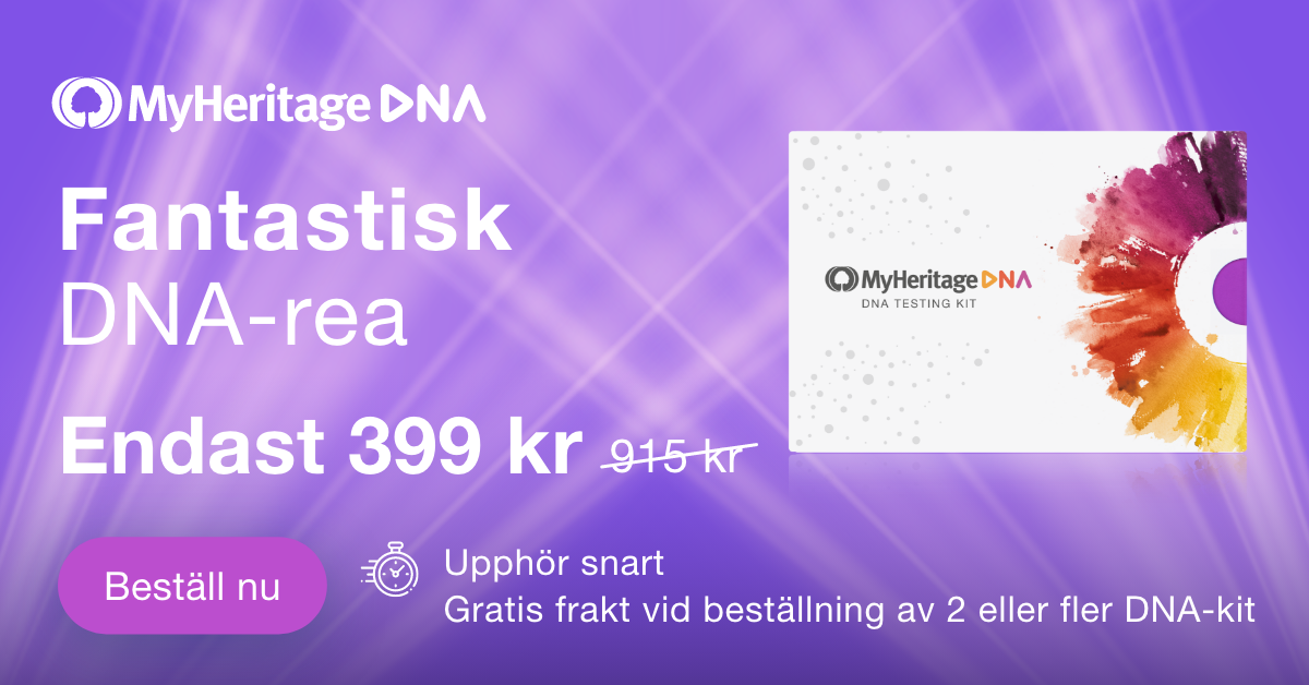 Fantastisk rea på MyHeritage DNA!