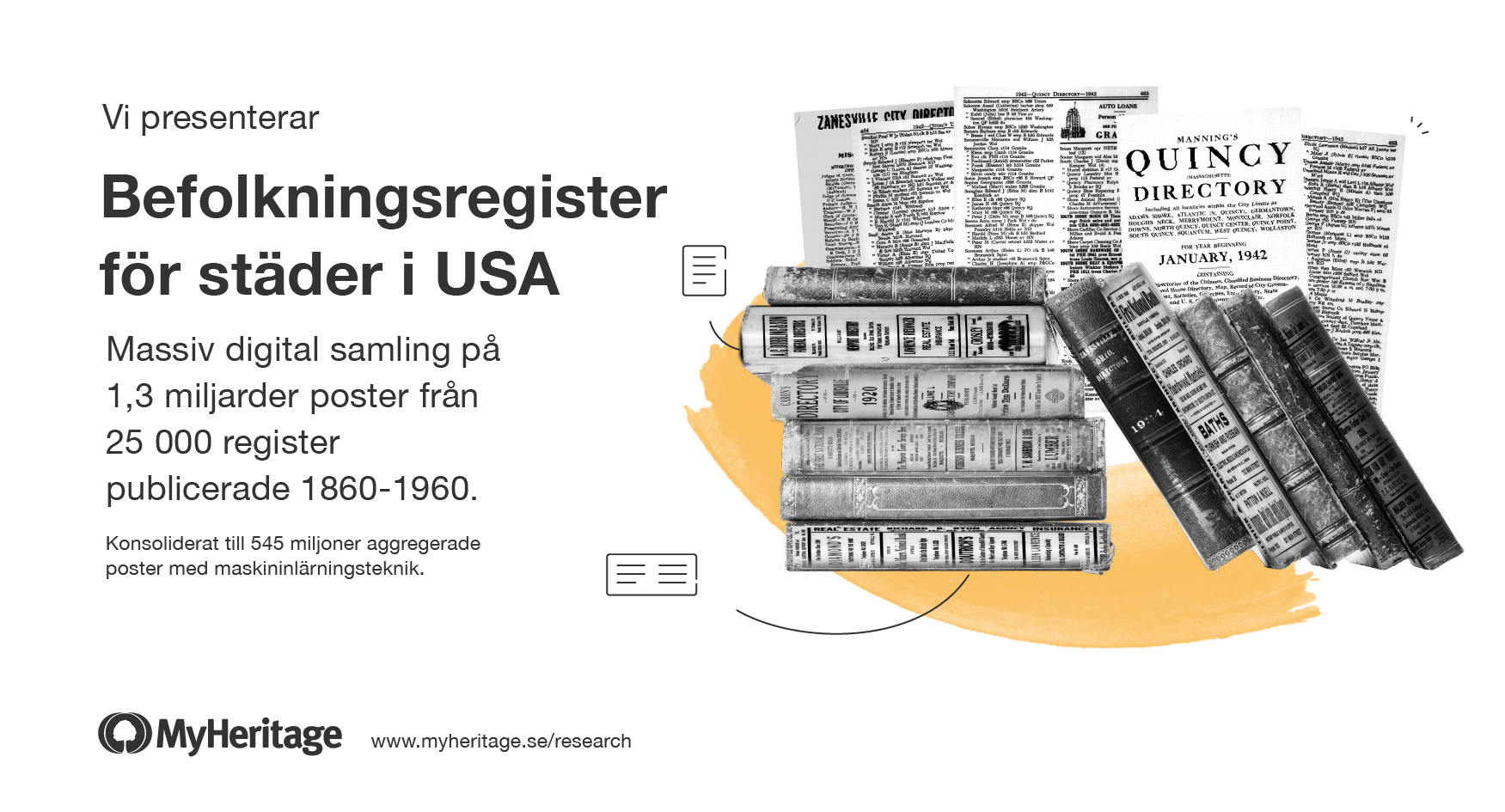 MyHeritage lägger till en enorm samling av historiska amerikanska stadskataloger