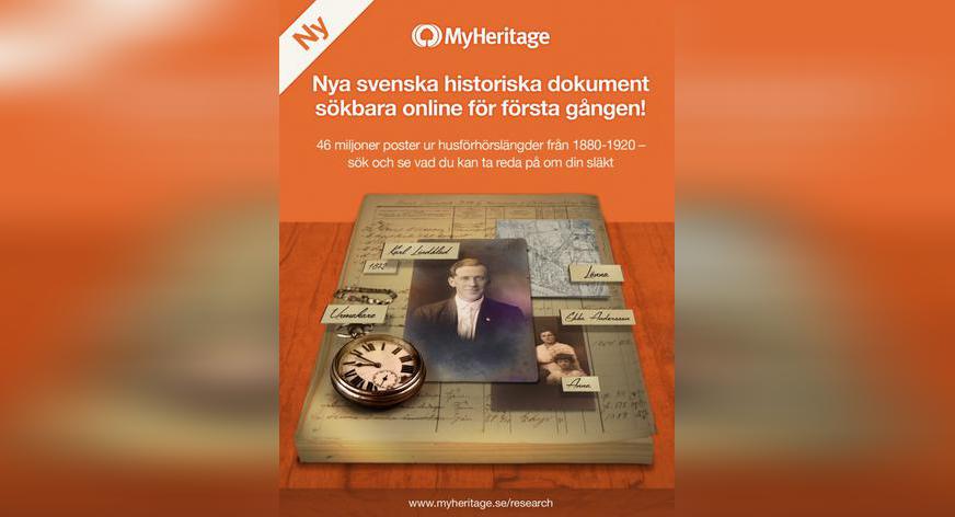 Nytt! Husförhörslängder 1880-1920 tillgängliga på MyHeritage