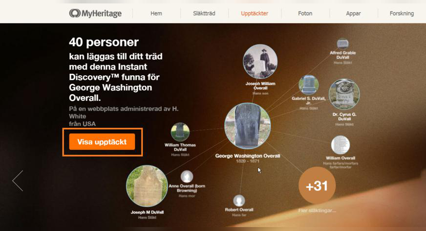 Instant Discoveries™ är nu tillgänglig för alla användare på MyHeritage!