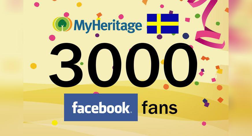 MyHeritage når 3 000 fans på Facebook