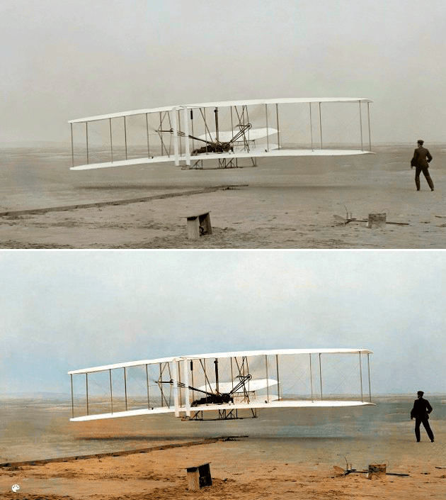 Den första episka bemannade flygningen 17 december 1903