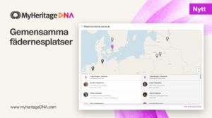 Gemensamma fädernesplatser har lagts till på MyHeritage DNA-matchningar
