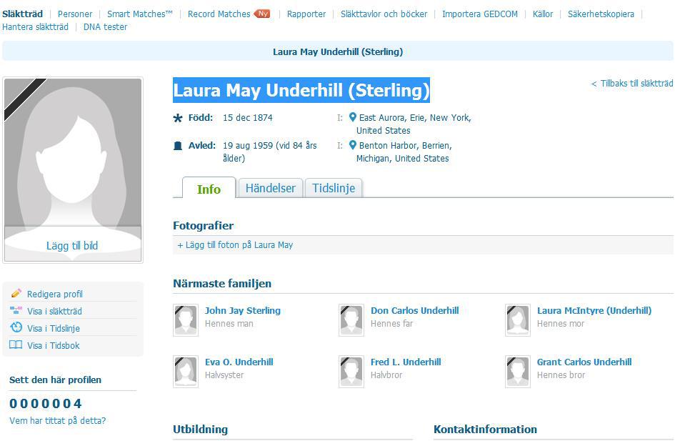Laura May Underhill (Sterling) (klick på bilden för större version). Laura May Underhill (Sterling) (klick på bilden för större version).