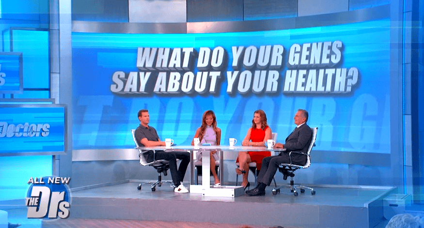 Läkare testar sig med MyHeritage DNA-test för Hälsa i amerikanskt TV-program