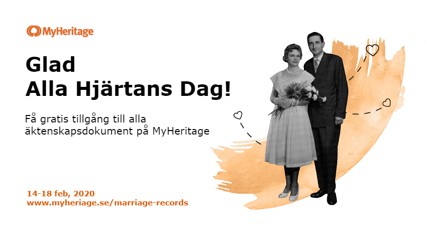 Gratis äktenskapsregister för Alla Hjärtans Dag!